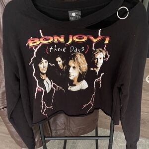 Bon Jovi Black Long Sleeve Tee